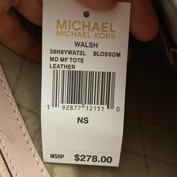 Michael Kors Walsh Medium Multifunction (MF) Saffiano Leather Tote - Pink - Picture 10 of 10